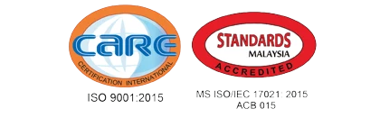 ISO 9001:2015 · Diakreditasi Standards Malaysia