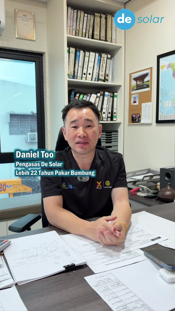 Daniel Too, pengasas De Solar, dalam video perkongsian